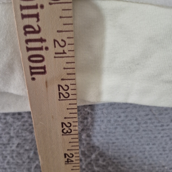 NWT Aviator Nation Unisex Classic White Velvet Relaxed Crewneck Sweatshirt Small - Picture 10 of 10